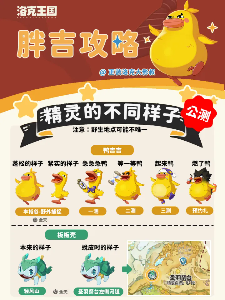 洛克王国世界同种精灵不同形象全收集分享上