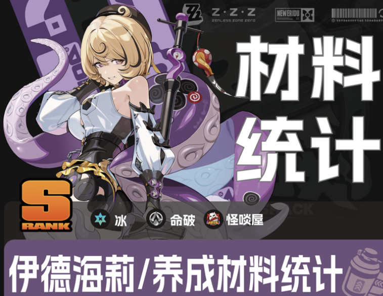 《绝区零》伊德海莉的养成消耗多少？材料缺口一次查清