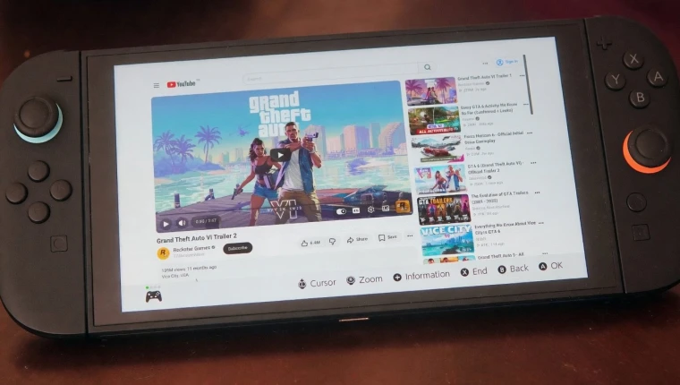 野路子来了，有玩家在Switch 2上看YouTube
