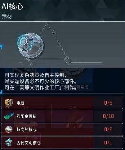 幻兽帕鲁天阳乡限定素材AI核心用处详解