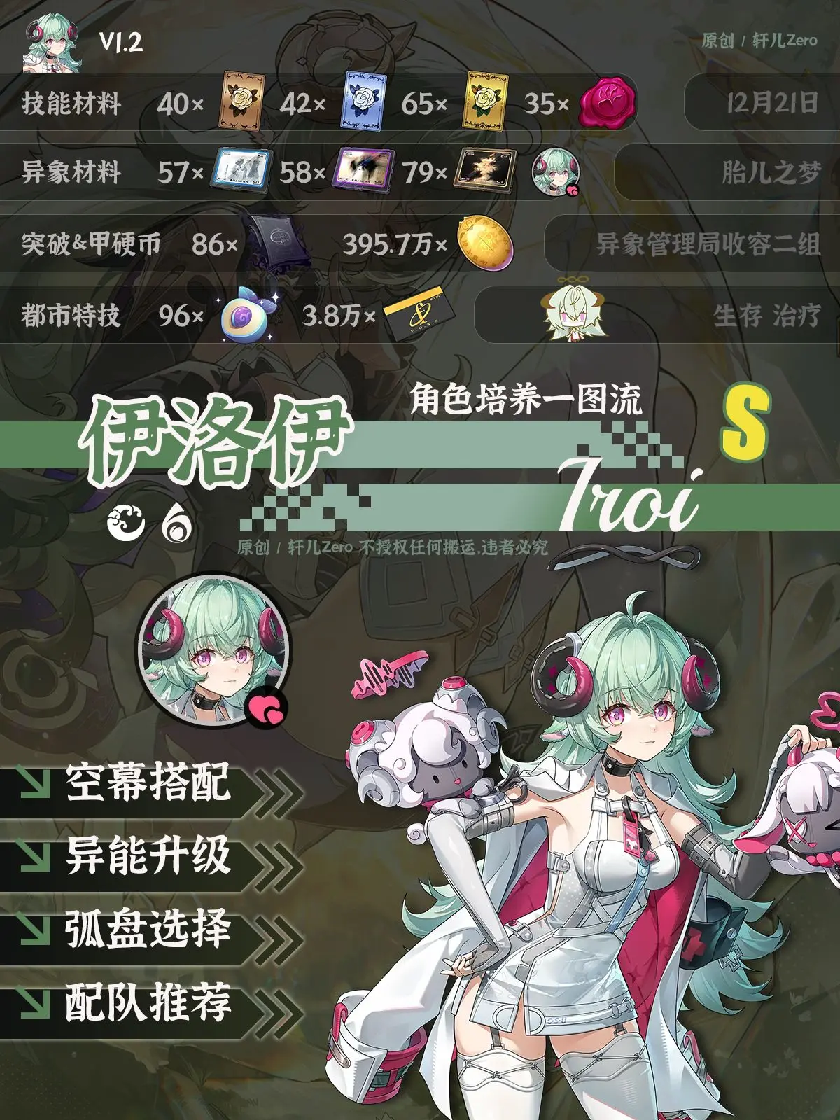 异环1.2全能奶辅伊洛伊养成全解