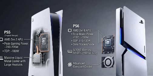 PS6功耗大幅下降，整机只要160W！