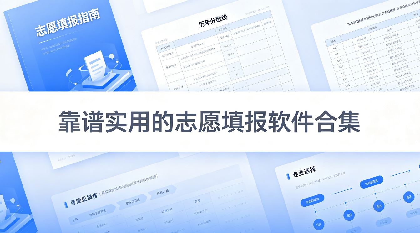 靠谱实用的高考志愿填报软件合集