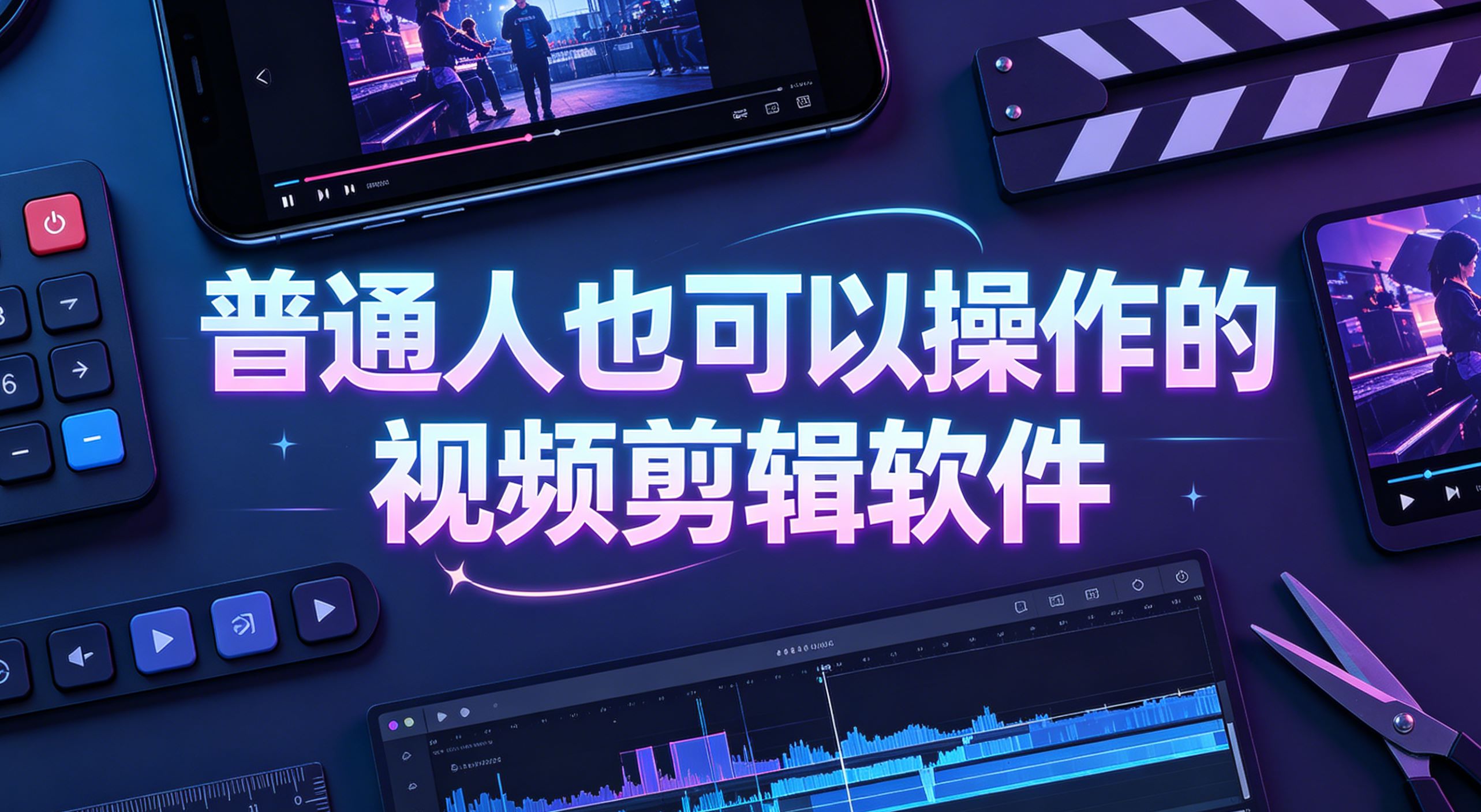 普通人也可以操作的视频剪辑软件