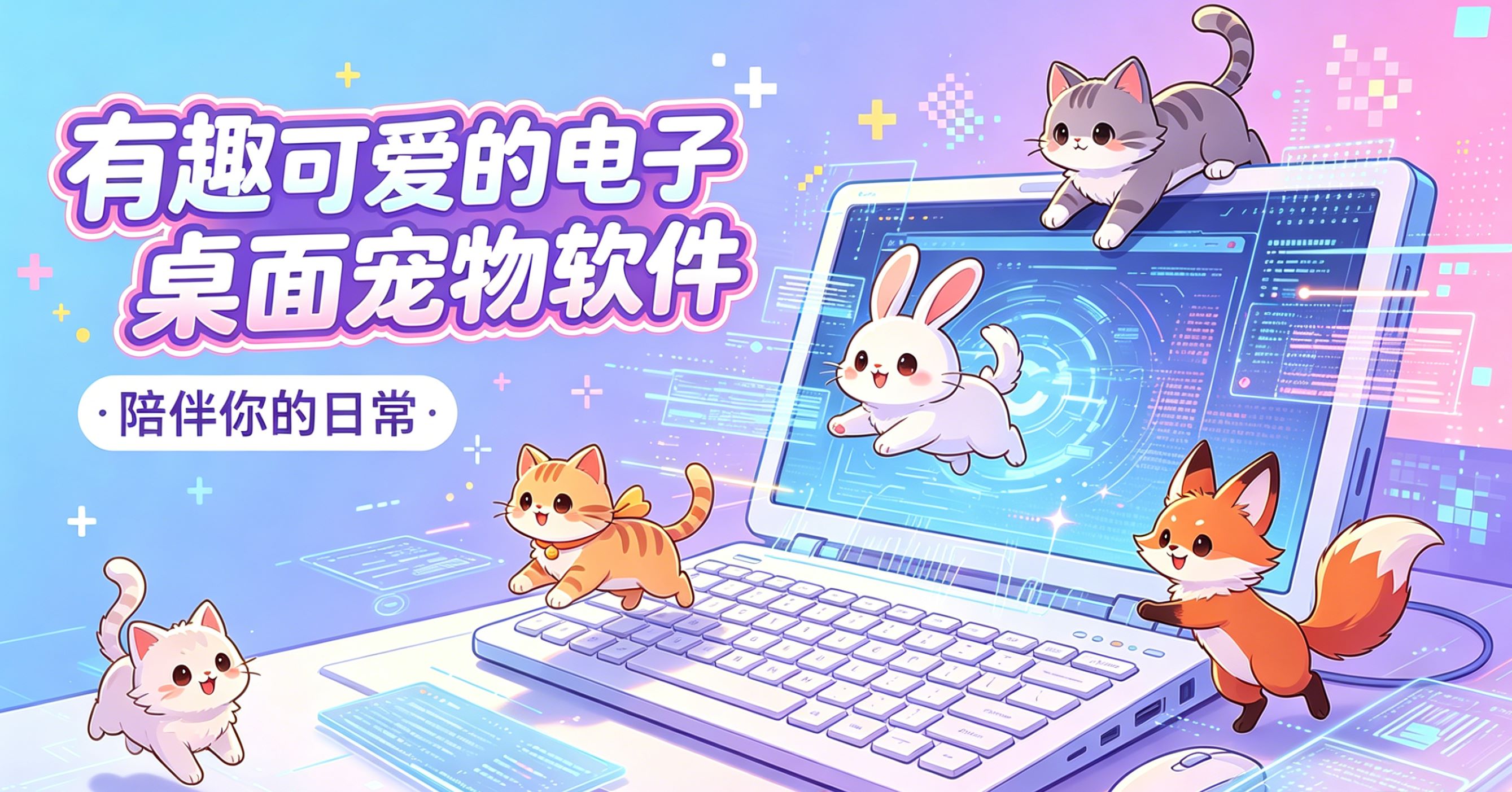 有趣可爱的电子桌面宠物软件
