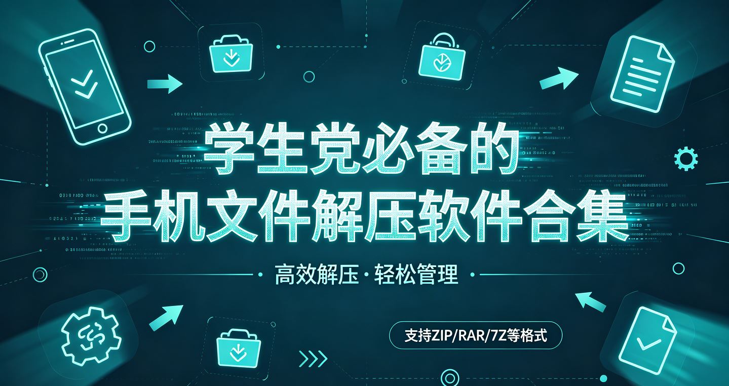 学生党必备的手机文件解压软件合集