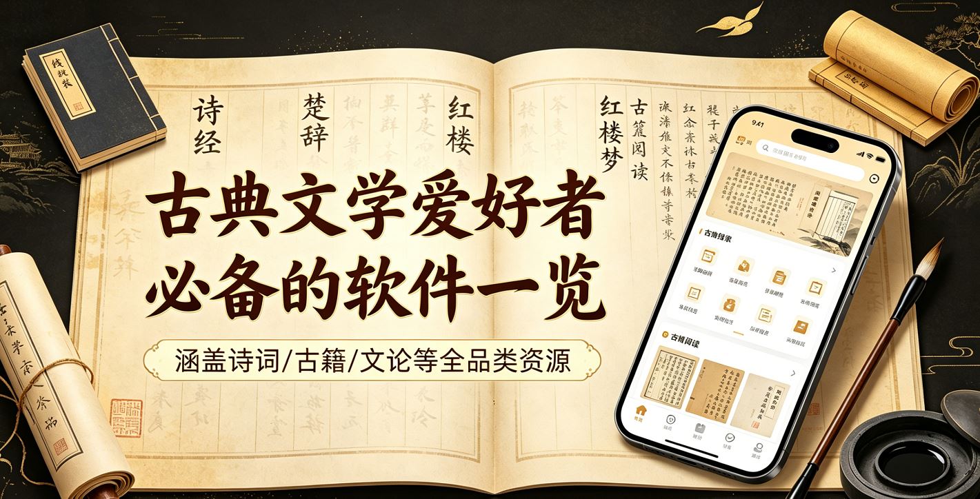 古典文学爱好者必备的软件一览