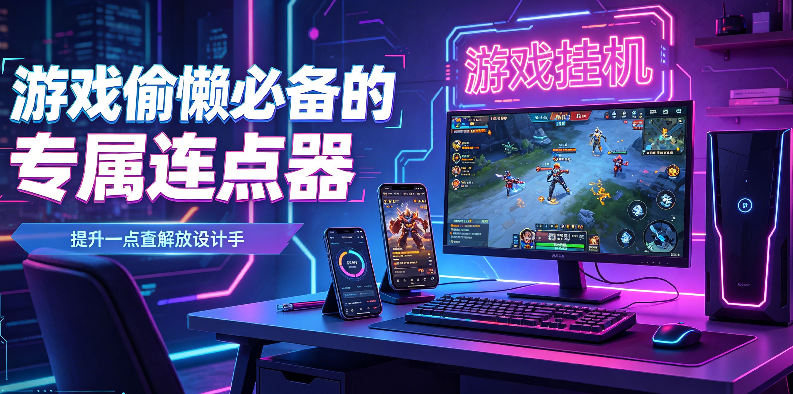 游戏偷懒必备的专属连点器