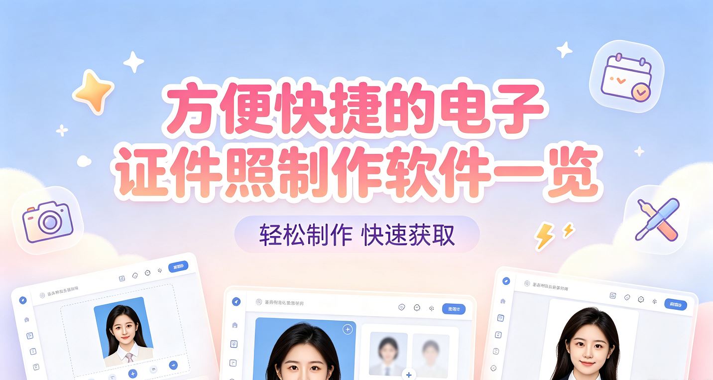 方便快捷的电子证件照制作软件一览