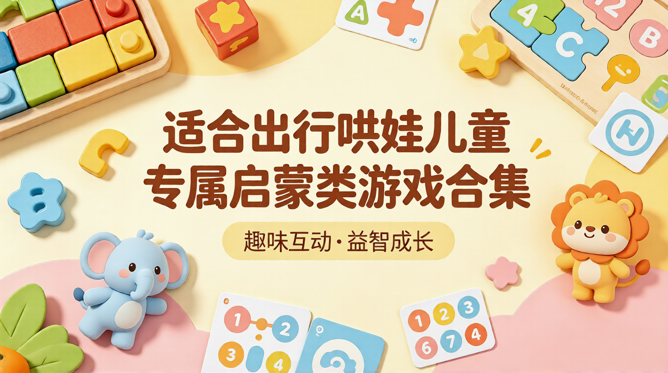 适合出行哄娃儿童专属启蒙类游戏合集