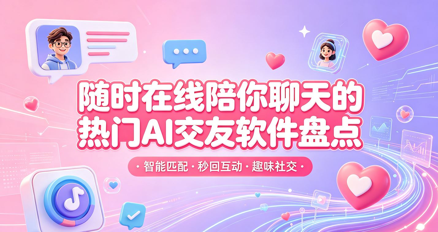 随时在线陪你聊天的热门AI交友软件盘点