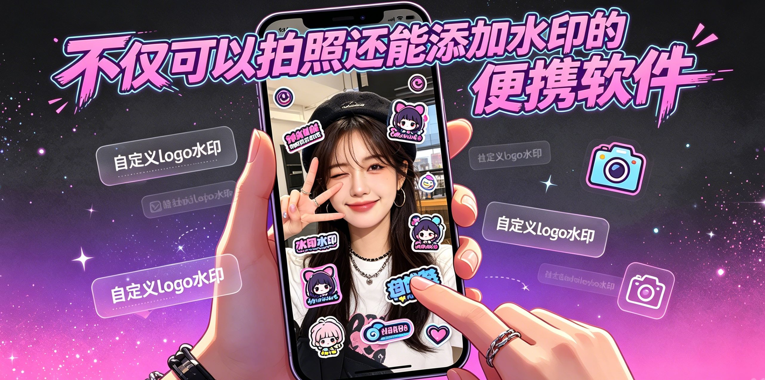 不仅可以拍照还能添加水印的便携软件