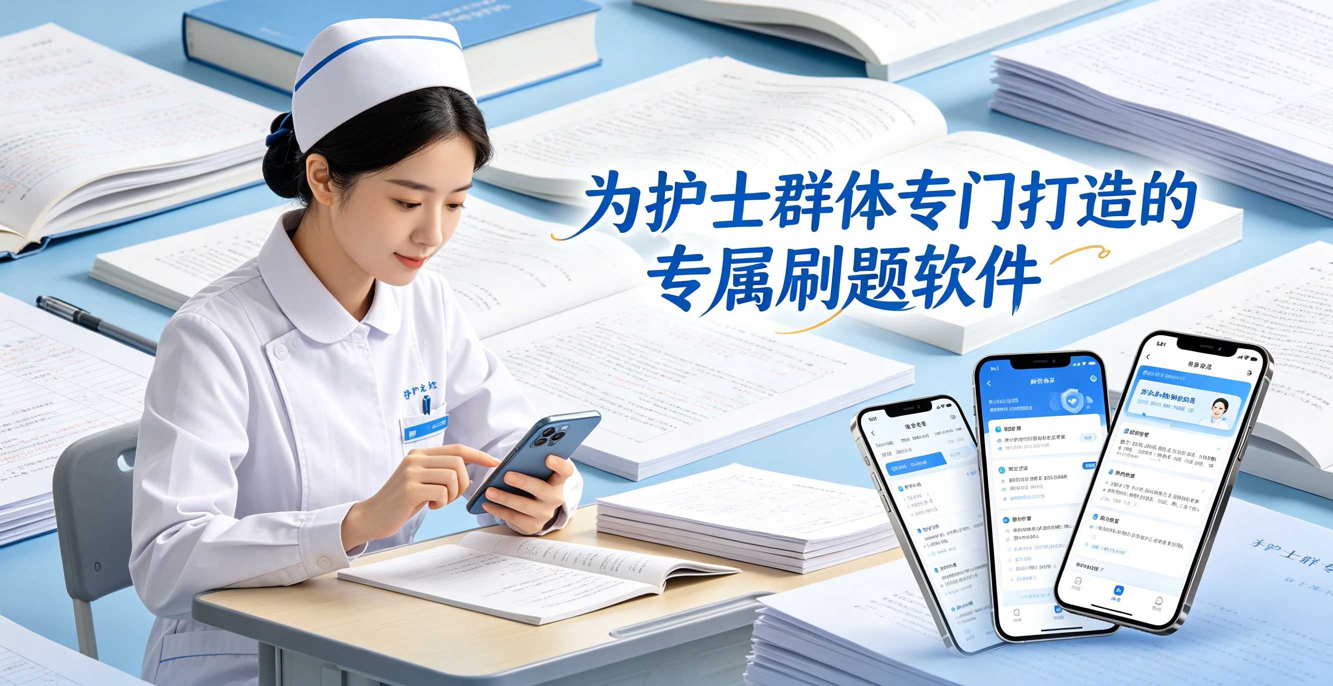 为护士群体专门打造的专属刷题软件