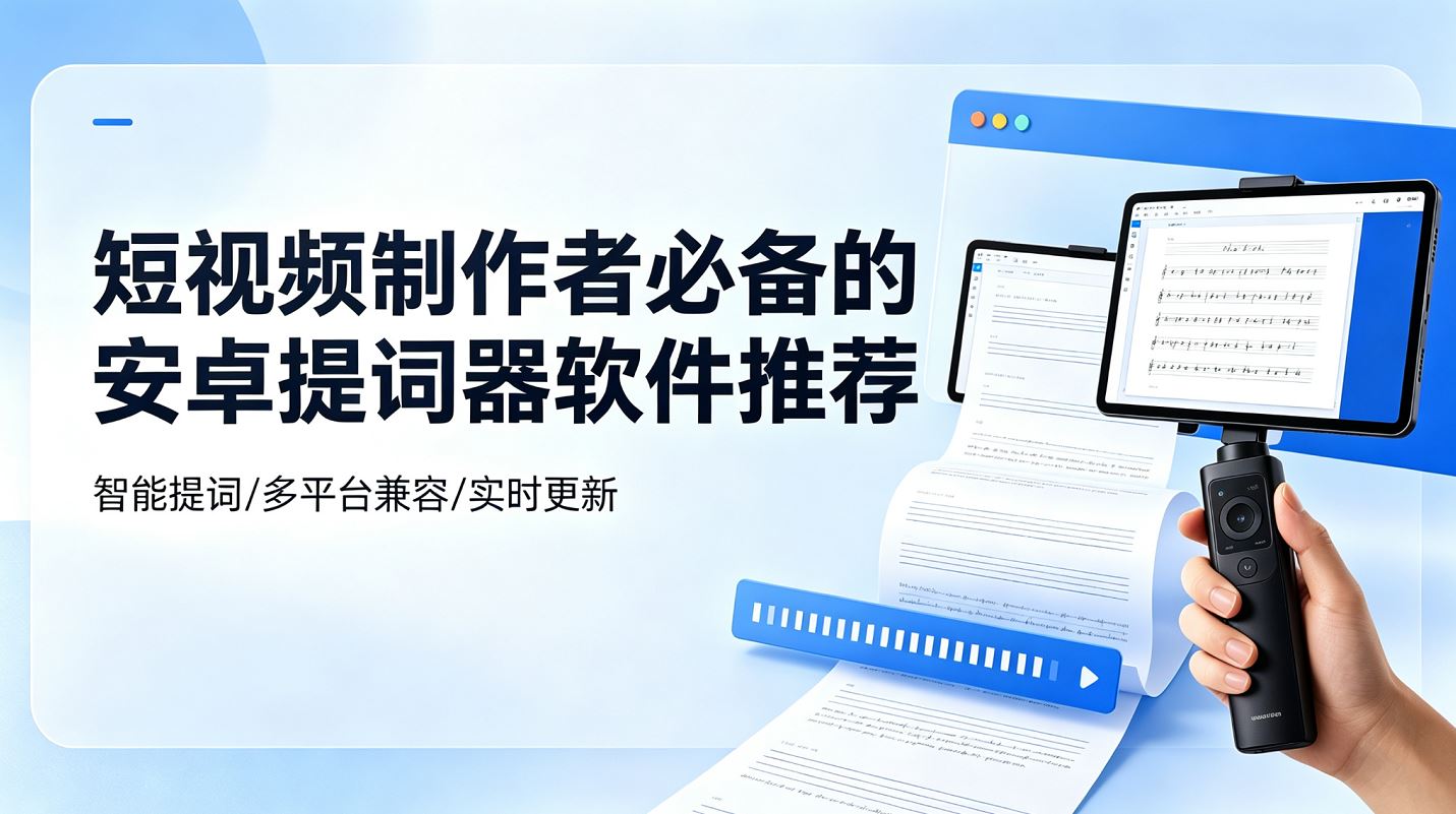 短视频制作者必备的安卓提词器软件推荐