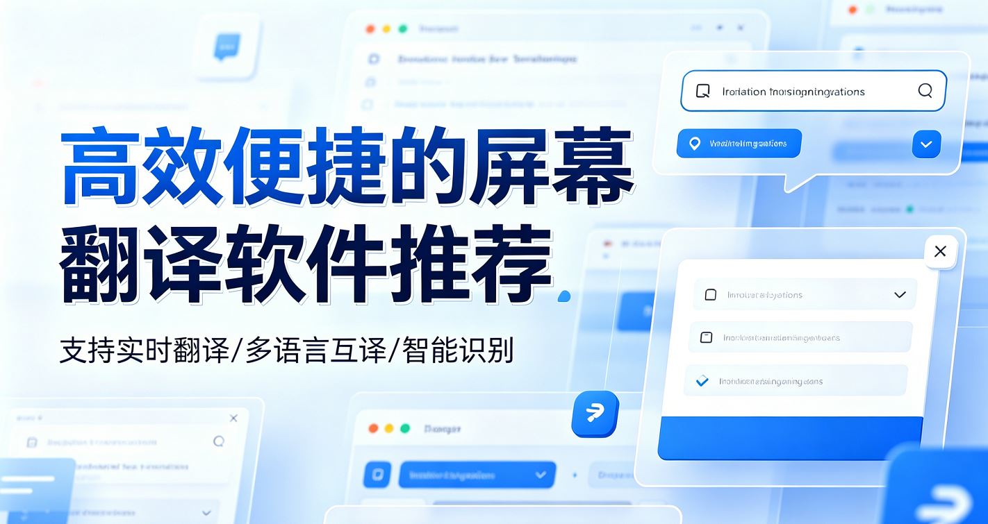 高效便捷的屏幕翻译软件推荐