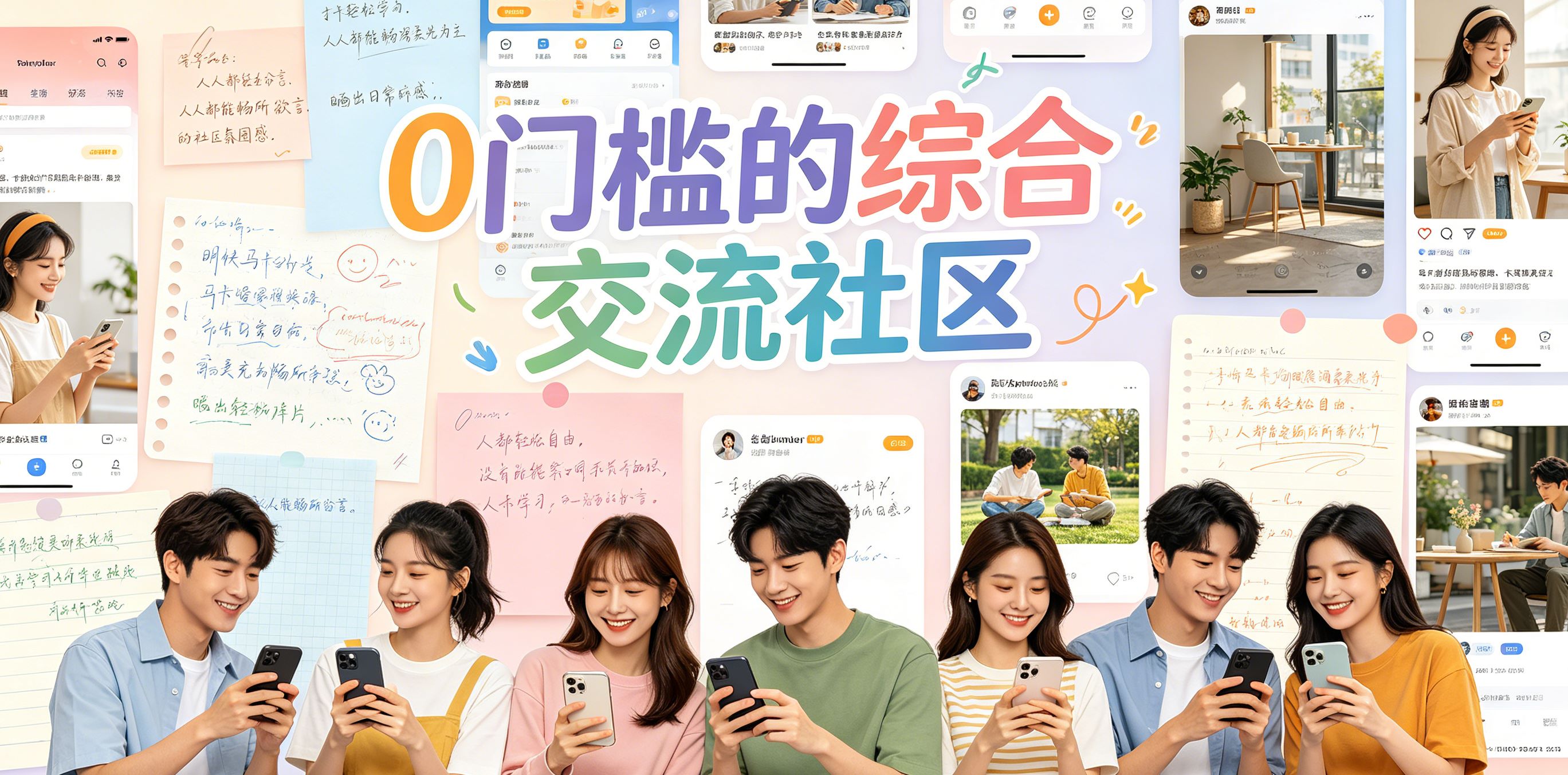 0门槛的综合交流社区