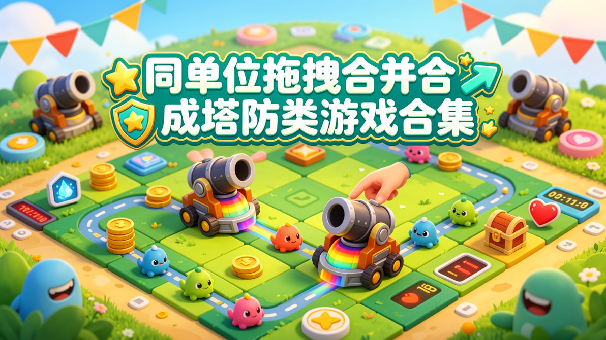 同单位拖拽合并合成塔防类游戏合集