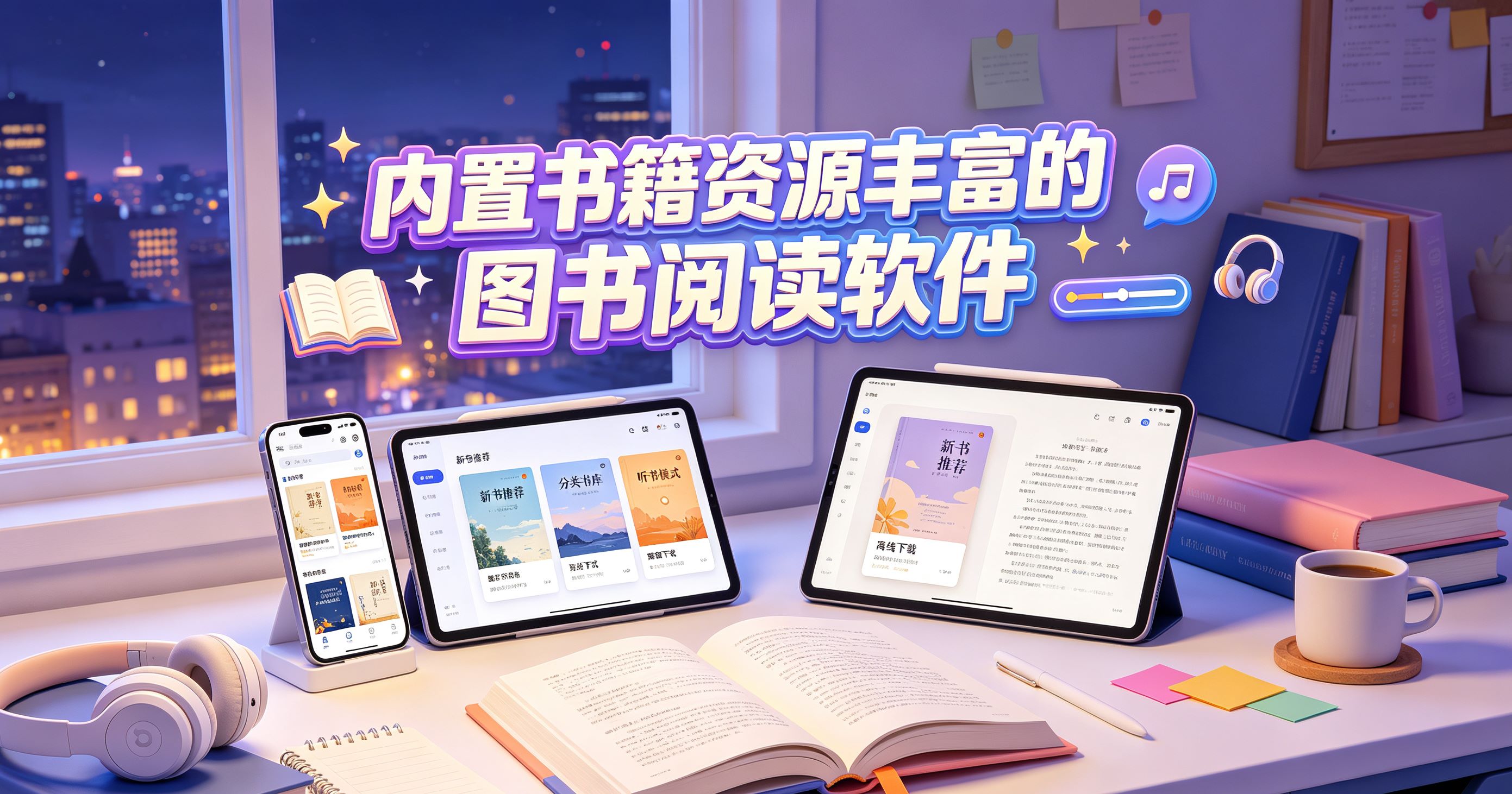 内置书籍资源丰富的图书阅读软件