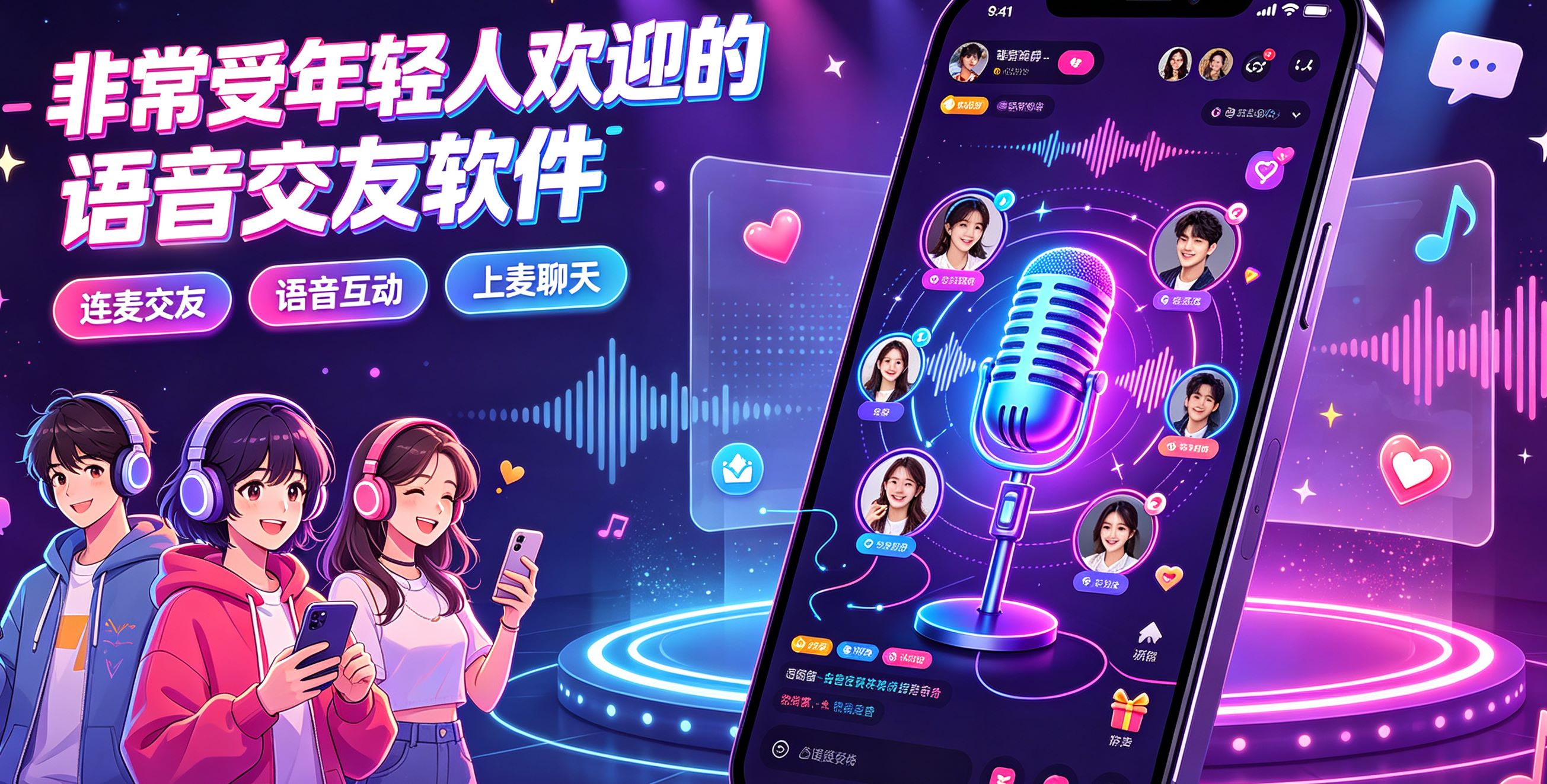非常受年轻人欢迎的语音交友软件