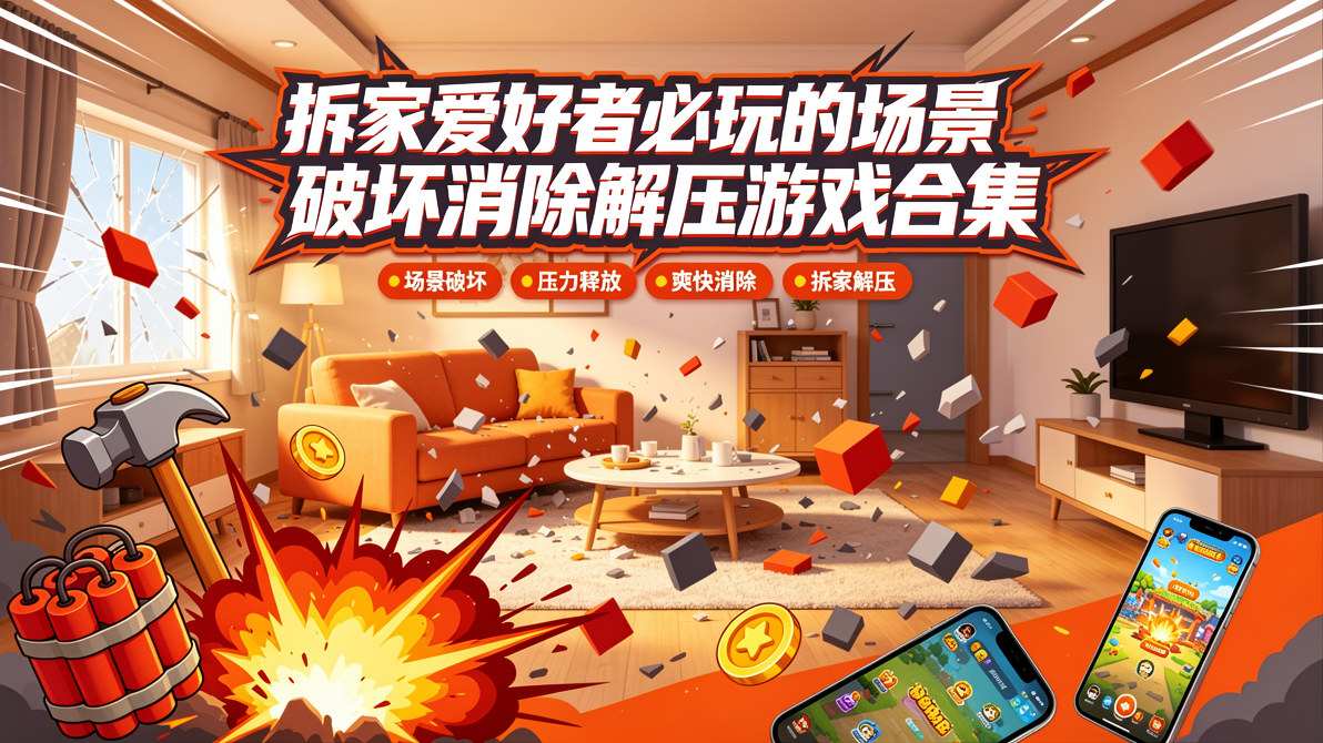 拆家爱好者必玩的场景破坏消除解压游戏合集