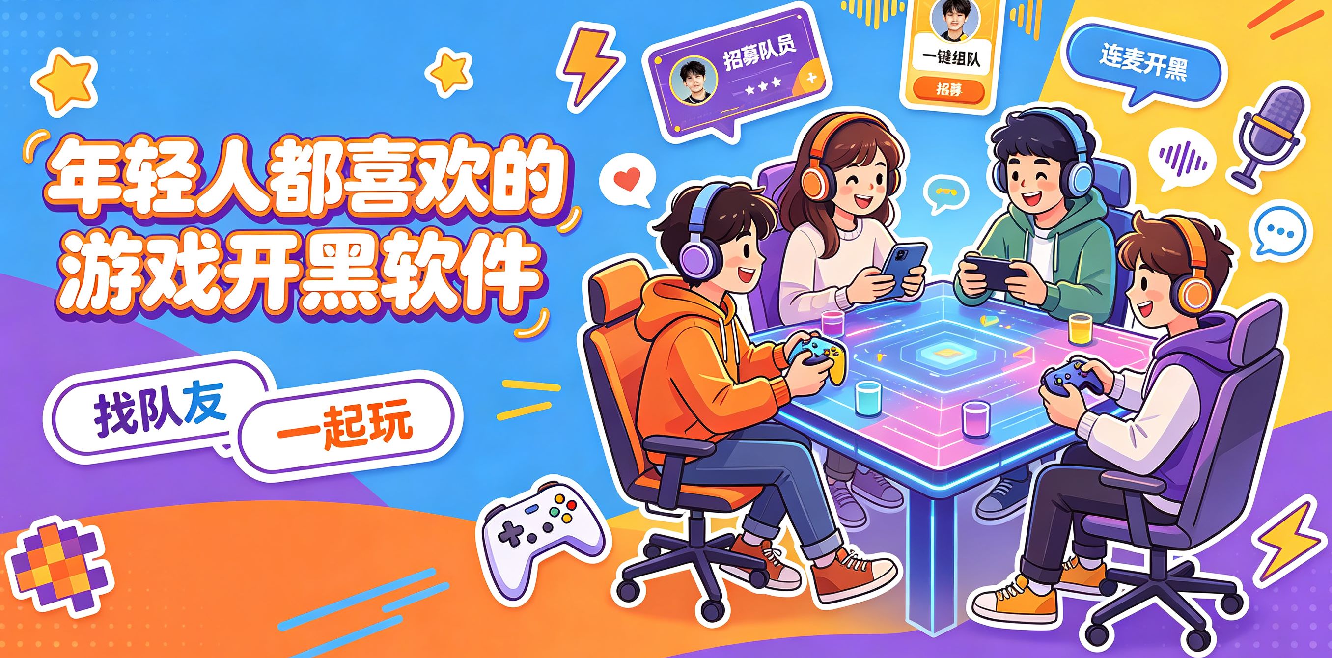 年轻人都喜欢的游戏开黑软件