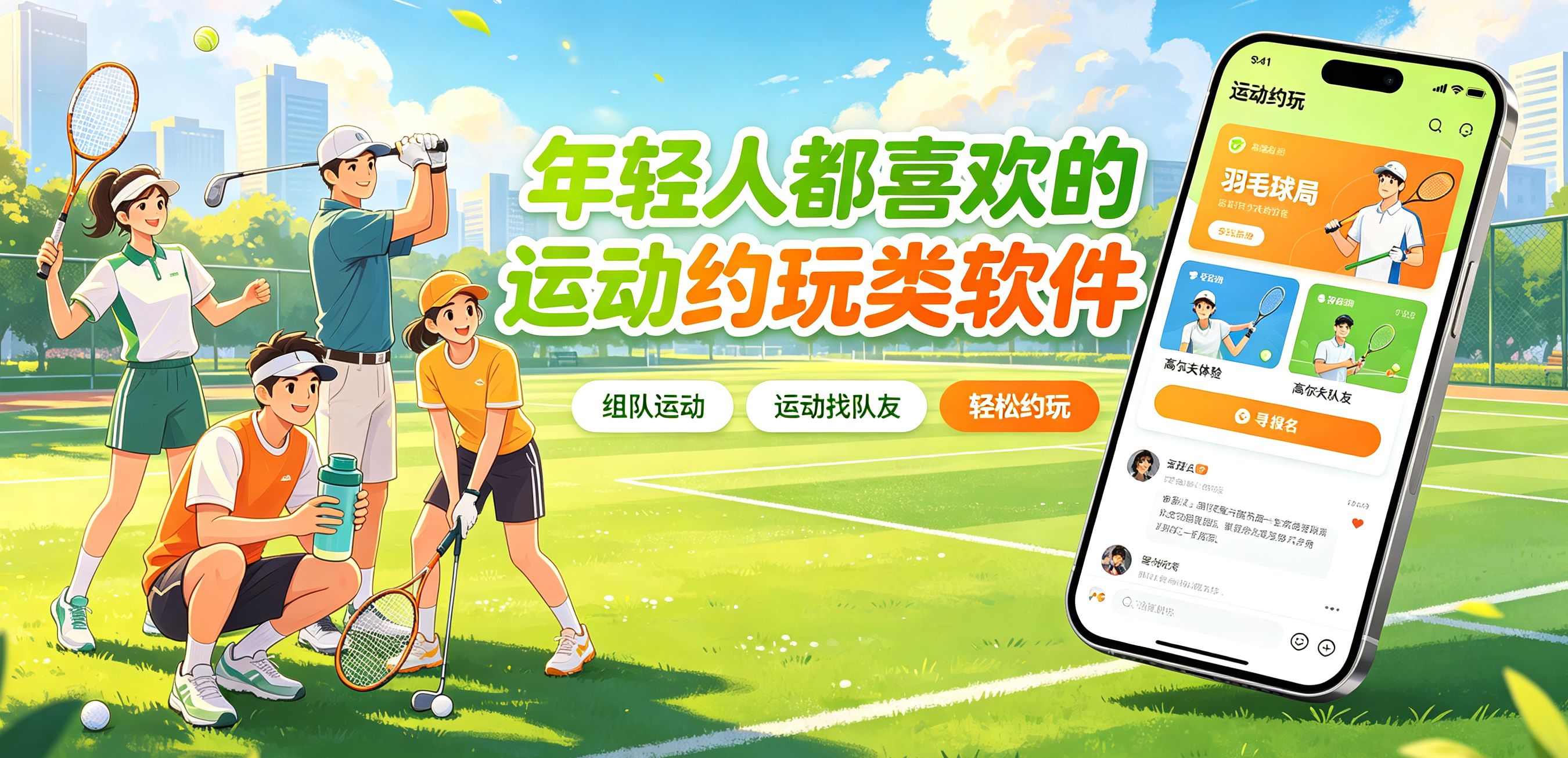 年轻人都喜欢的运动约玩类软件
