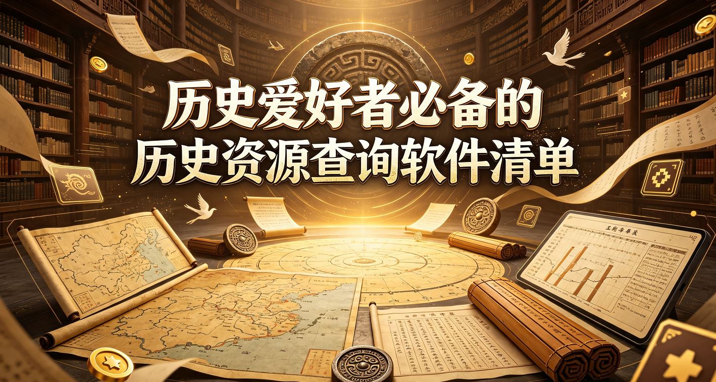 历史爱好者必备的历史资源查询软件清单