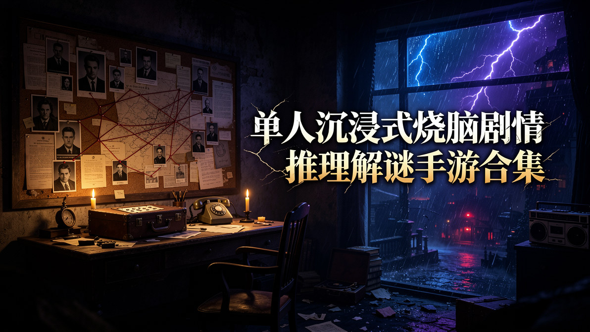 单人沉浸式烧脑剧情推理解谜手游合集