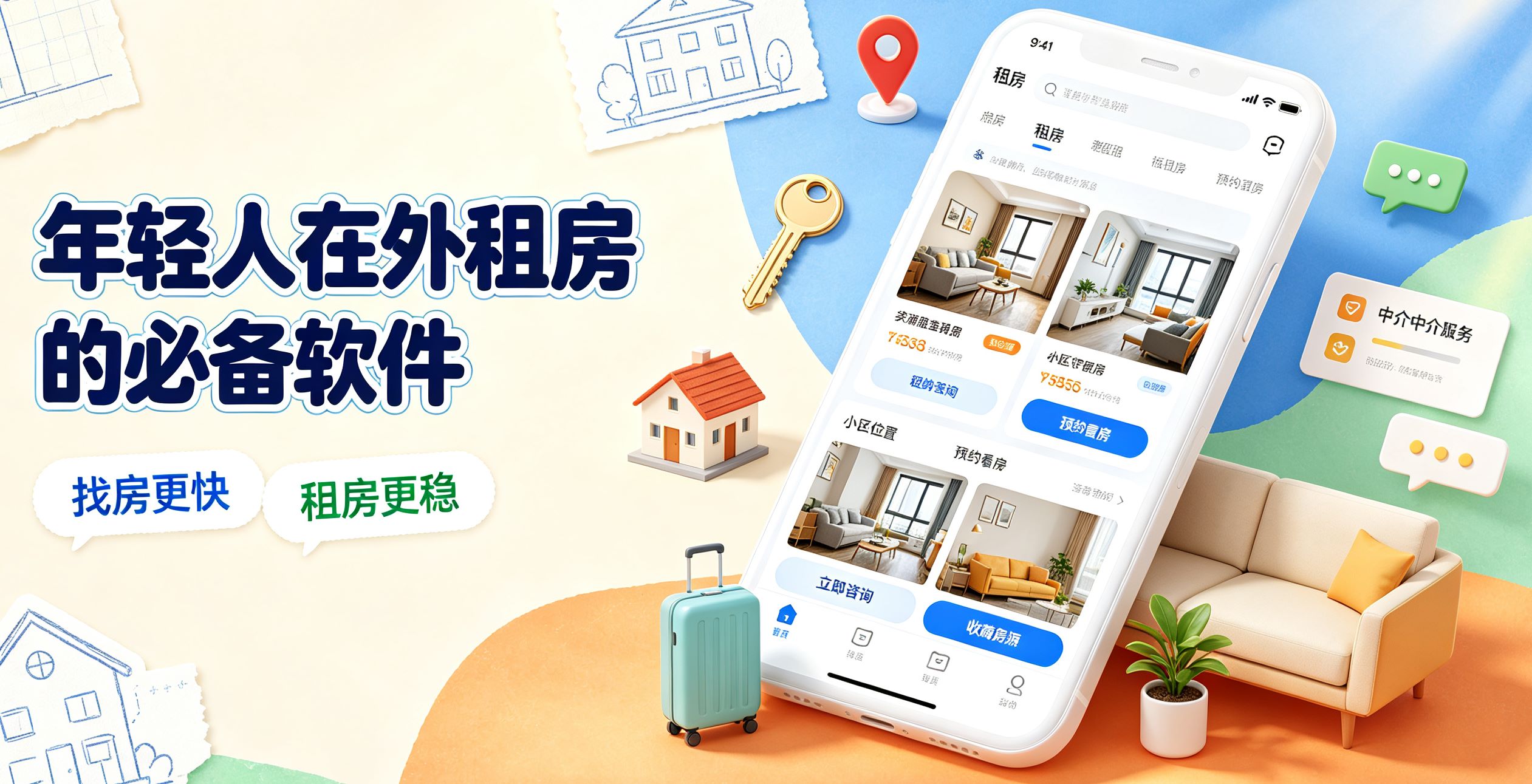 年轻人在外租房的必备软件 