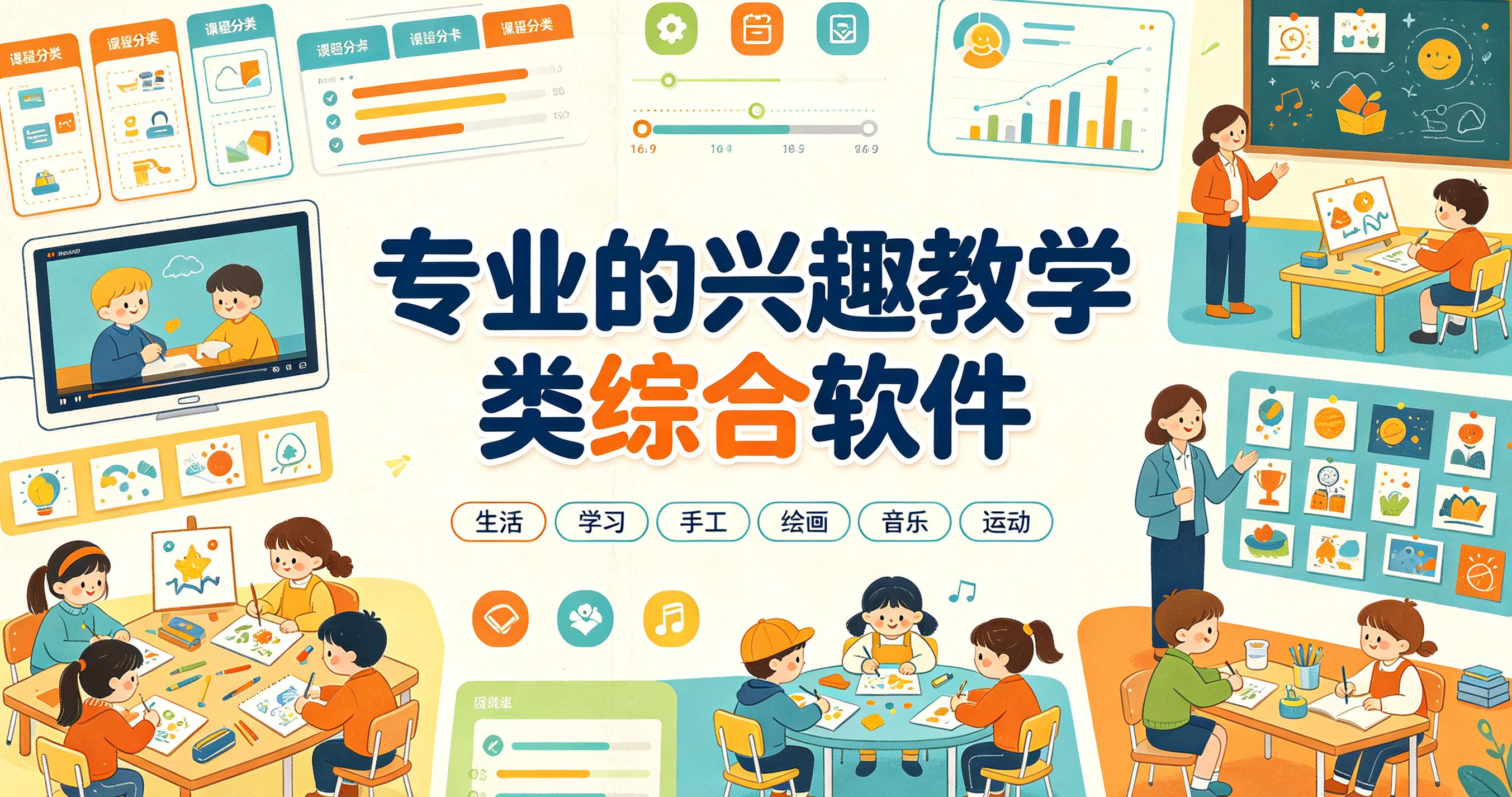 专业的兴趣教学类综合软件