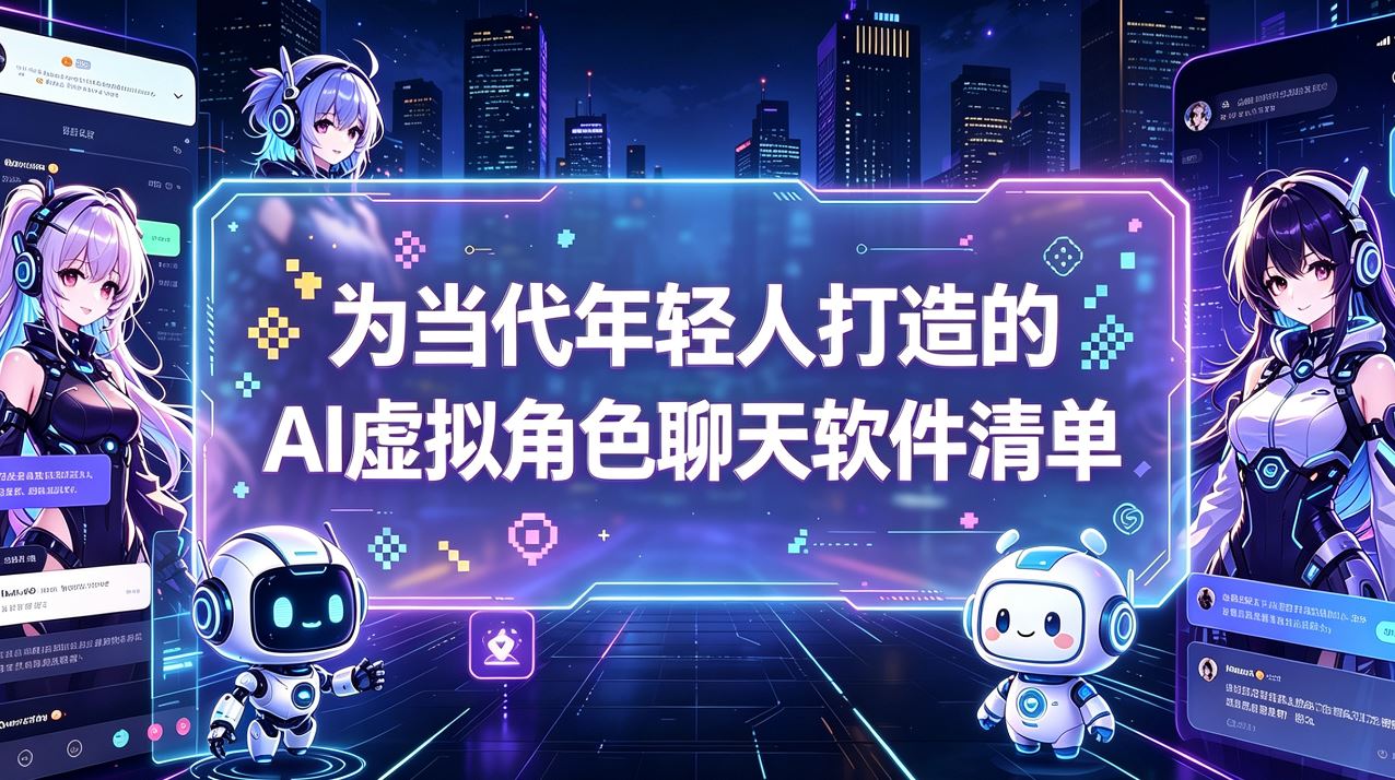 为当代年轻人打造的虚拟角色聊天软件清单