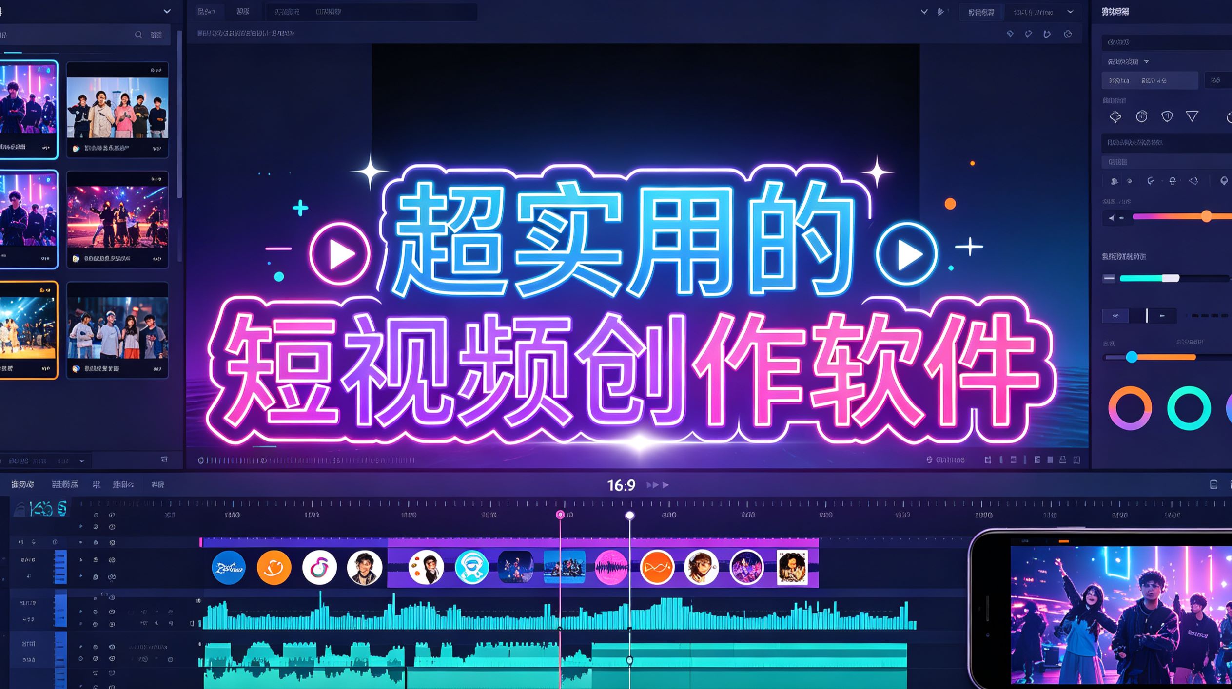 超实用的短视频创作软件