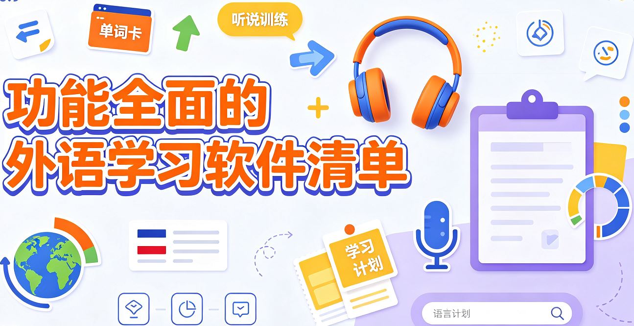 功能全面的外语学习软件清单