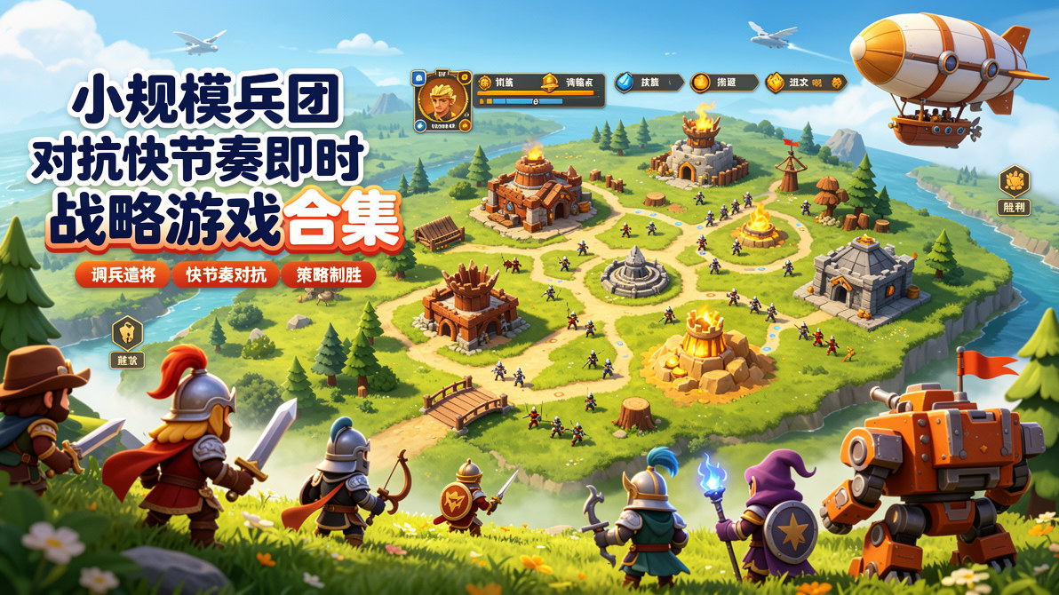 小规模兵团对抗快节奏即时战略游戏合集