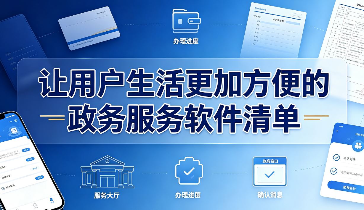 让用户生活更加方便的政务服务软件清单