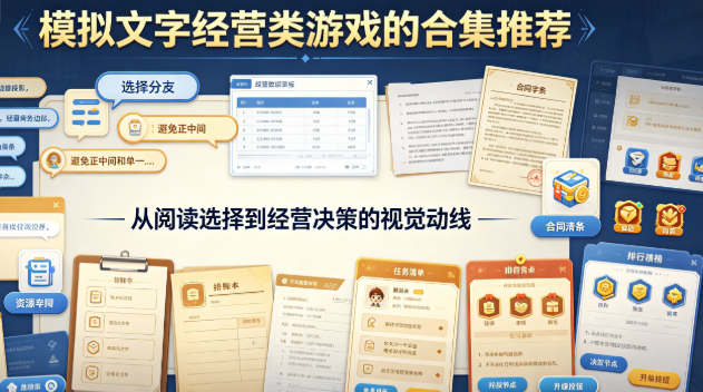 模拟文字经营类游戏的合集推荐