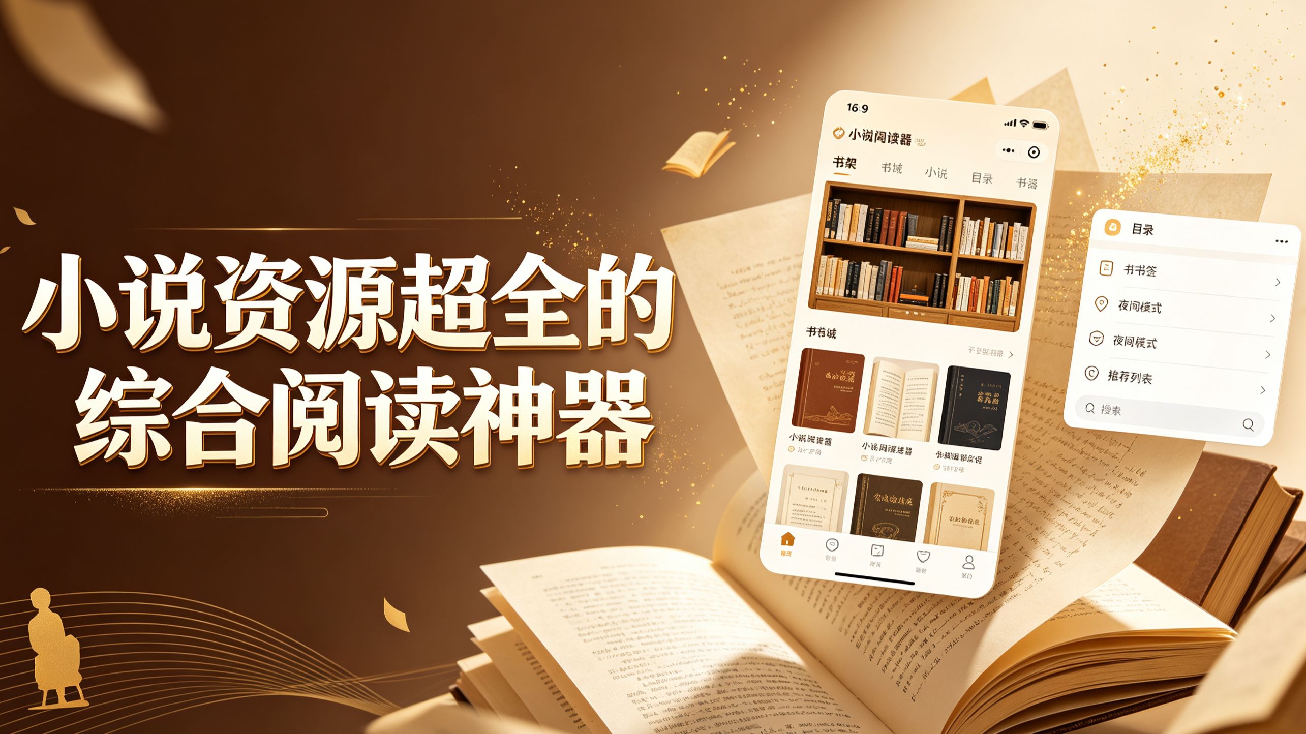 小说资源超全的综合阅读神器