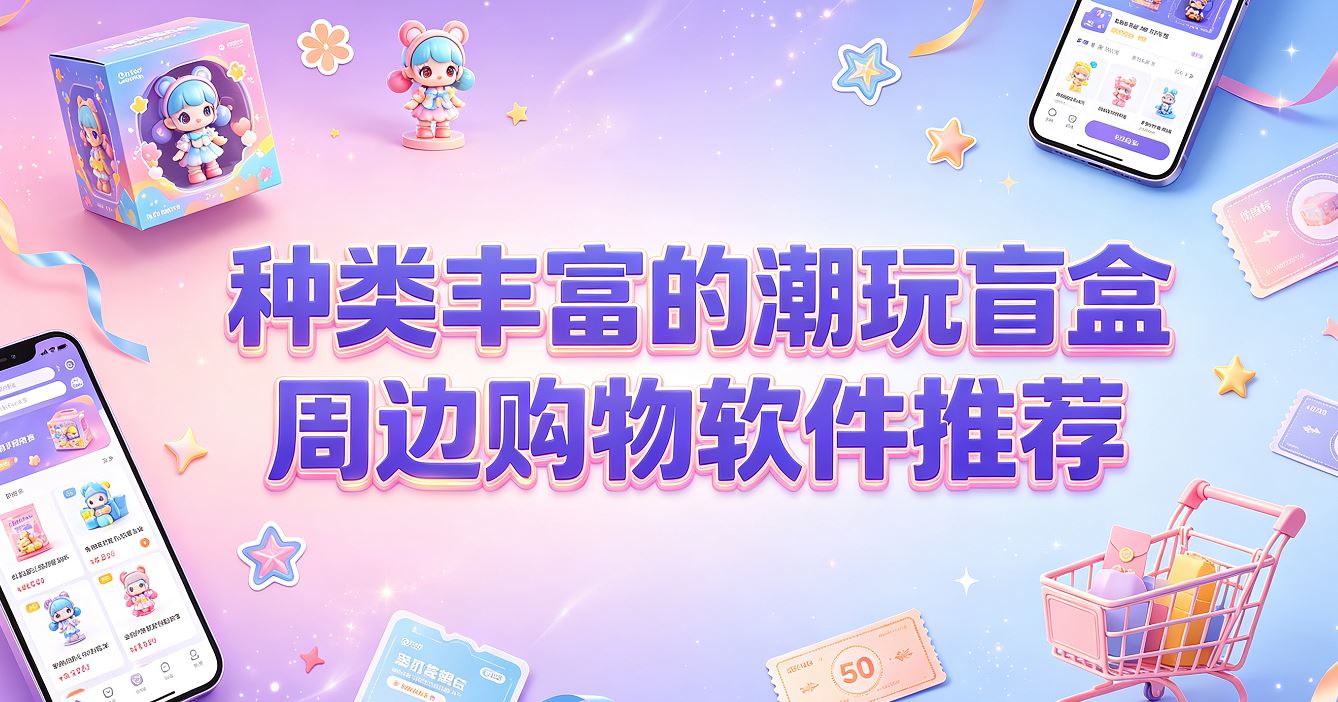 种类丰富的潮玩盲盒周边购物软件推荐