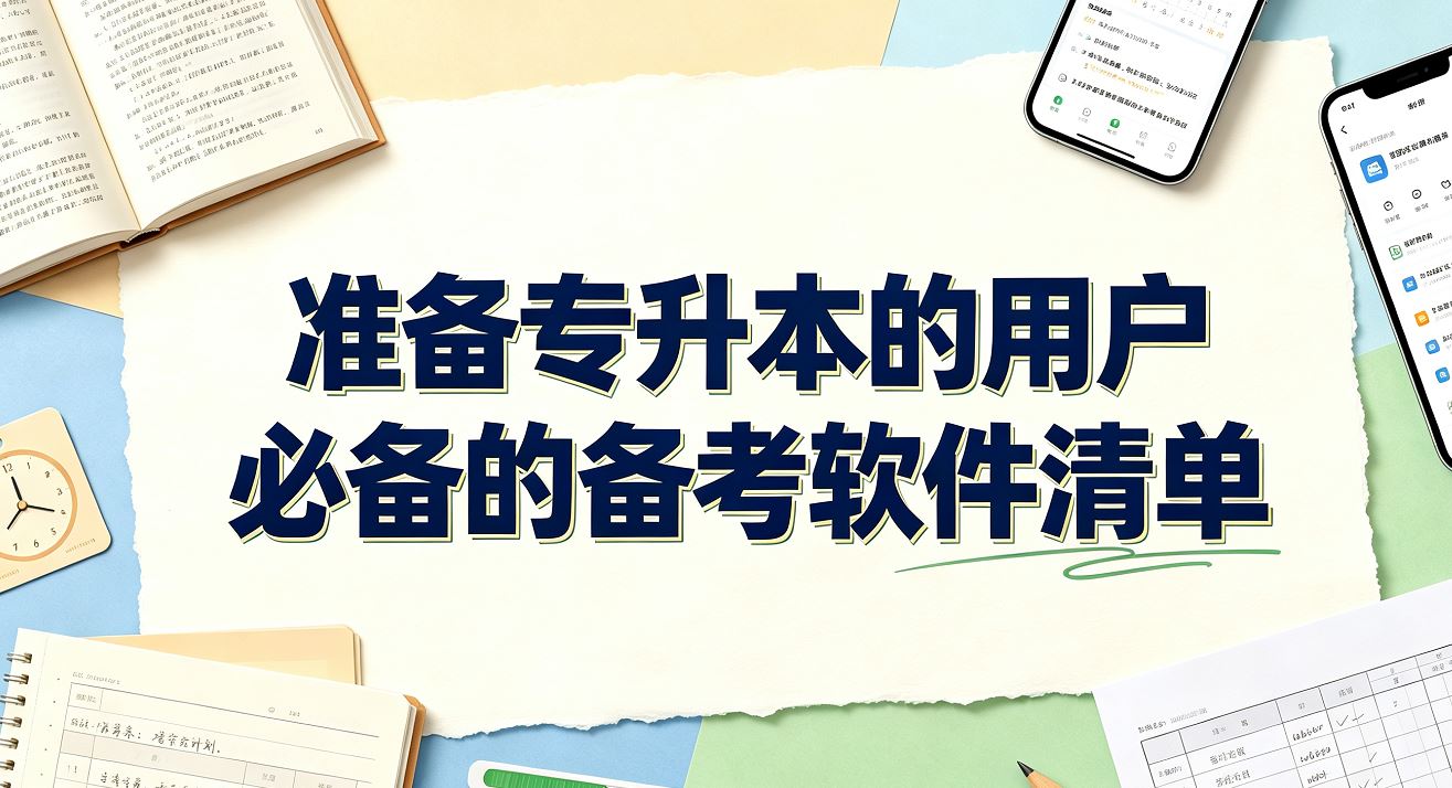 准备专升本的用户必备的备考软件清单