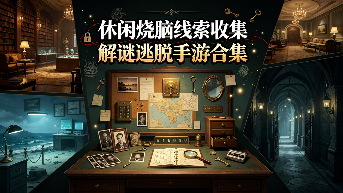 休闲烧脑线索收集解谜逃脱手游合集