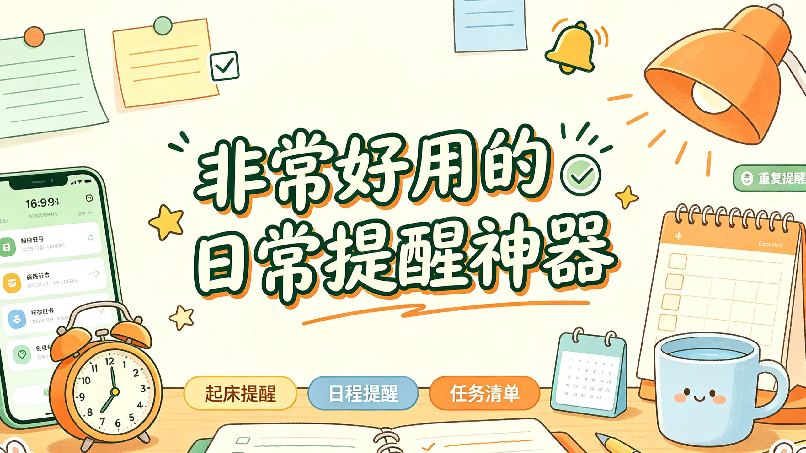 非常好用的日常提醒神器