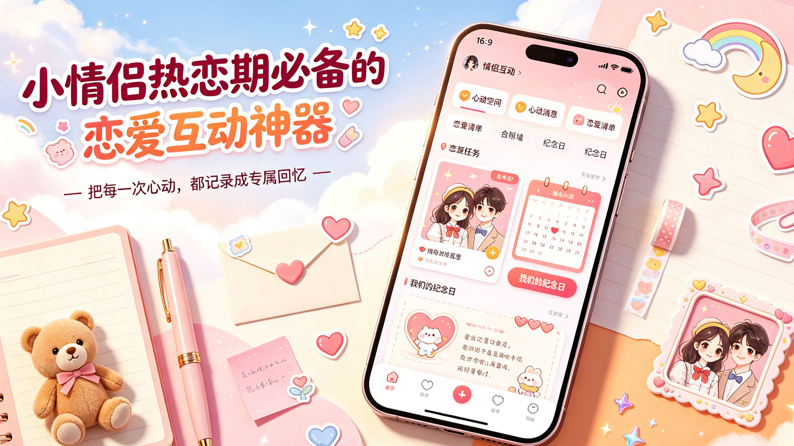 小情侣热恋期必备的恋爱互动神器