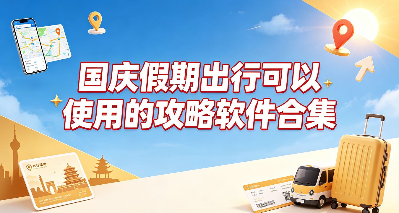 国庆假期出行可以使用的攻略软件合集