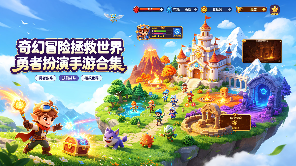 奇幻冒险拯救世界勇者扮演手游合集