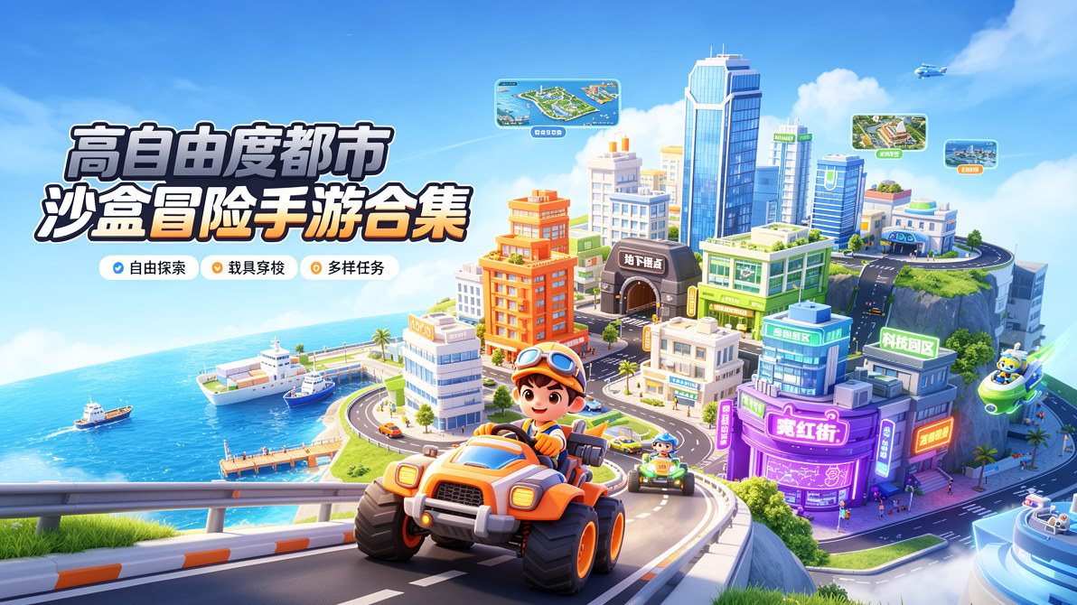 高自由度都市沙盒冒险手游合集