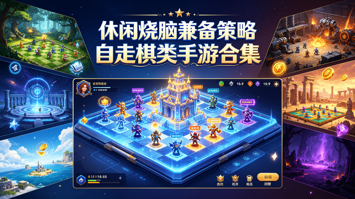 休闲烧脑兼备策略自走棋类手游合集