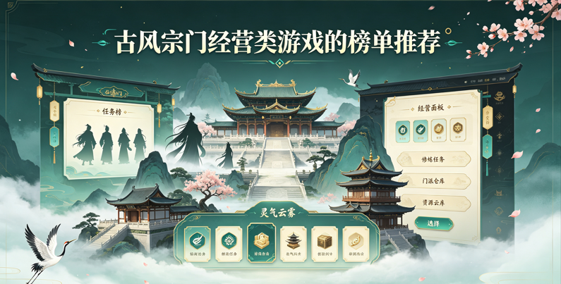 古风宗门经营类游戏的榜单推荐