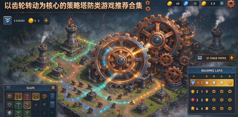 以齿轮转动为核心的策略塔防类游戏推荐合集