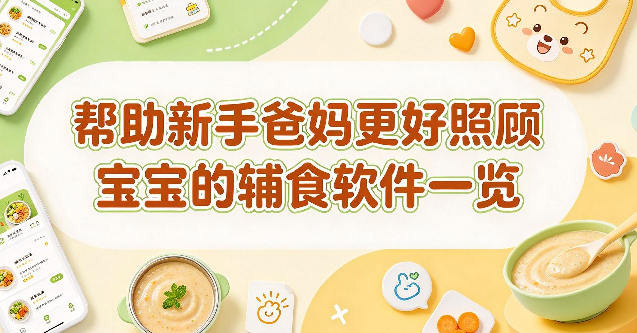 帮助新手爸妈更好照顾宝宝的辅食软件一览