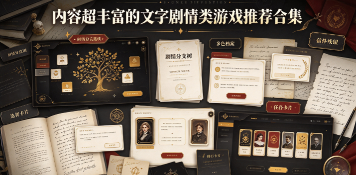 内容超丰富的文字剧情类游戏推荐合集